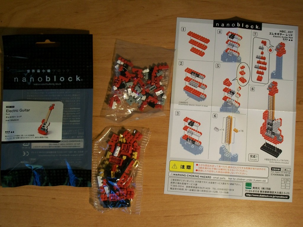 Nanoblock contenu du set